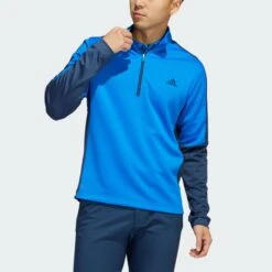 Adidas Gents Colour Block Quarter Zip BLURUS/CRENAV - SS22 -Elite Golf Shop 16751a20ea3c4fd2a1fcadeb0046e728 f540