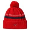 Mizuno Breath Thermo Pom Pom Beanies Red 2 Mizuno Breath Thermo Pom Pom Beanies Red -Elite Golf Shop 183788335 max