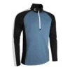 Sunderland Gents Aspen Zip Mid Layer Top Storm Grey/Black/White 1 Sunderland Gents Aspen Zip Mid Layer Top Storm Grey/Black/White -Elite Golf Shop 1942767056AspenStormGreyWhite