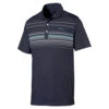 PUMA Mattr Canyon Men's Golf Polo Shirt Navy /Chalk Pink -Elite Golf Shop 20pum532977mennbl01 84513.1646955450