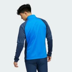 Adidas Gents Colour Block Quarter Zip BLURUS/CRENAV - SS22 -Elite Golf Shop 2974d5aaca4b4e9a858cadeb00454708 f540