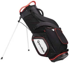 TAYLORMADE PRO 8.0 STAND BAG BLACK/WHITE/RED -Elite Golf Shop 32937 4