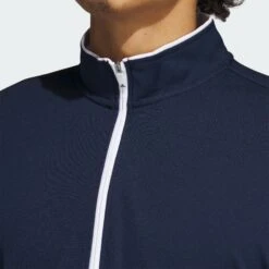 Adidas Light Weight Quarter Zip Collegiate Navy/White -Elite Golf Shop 6644e5984ad2468796c4af01002c216c f540