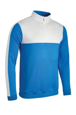 Sunderland Gents Arizona Therm Fleece MidLayer Lightning Blue /White