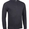 Glenmuir Gents Devon Zip Neck Sweater Charcoal Marl -Elite Golf Shop 890x1200 fitbox devon charcoalmarl14