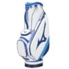 Mizuno Tour Staff Cart Bag 22 5W White Blue -Elite Golf Shop BTSTAFFCRT003 L