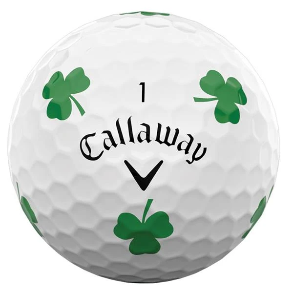 Callaway Chrome Soft Truvis Shamrock Doz Balls White 5 Callaway Chrome Soft Truvis Shamrock Doz Balls White - Image 3