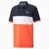 Puma Gents CLOUDSPUN Highway Men's Golf Polo Shirt Navy Blazer-Hot Coral 1 Puma Gents CLOUDSPUN Highway Men's Golf Polo Shirt Navy Blazer-Hot Coral -Elite Golf Shop CLOUDSPUN Highway Men s Golf Polo Shirt