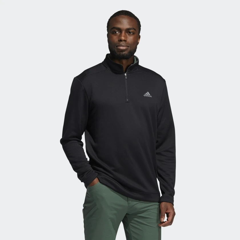 Adidas Gents Club ¼ Zip Sweatshirt Black 5 Adidas Gents Club ¼ Zip Sweatshirt Black - Image 3