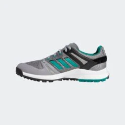 Adidas Gents EQT Spikeless Wide Fit Shoes Crew White - Grey/green/black -Elite Golf Shop FW6303 photo side medial center transparent 2000x2000 06f47ca3 5b84 4c7b 998d b022c72dfdd0
