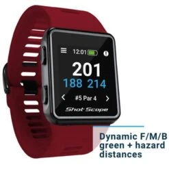 Shot Scope G3 GPS Watch RED -Elite Golf Shop GAGPSSG3003 1 L