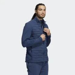 Adidas FROST GUARD JKT NAVY 2021 7 Adidas FROST GUARD JKT NAVY 2021 -Elite Golf Shop H50984 on model walking transparent 2000x2000 45c71b08 fae5 461d 846b 640cb8e820bd