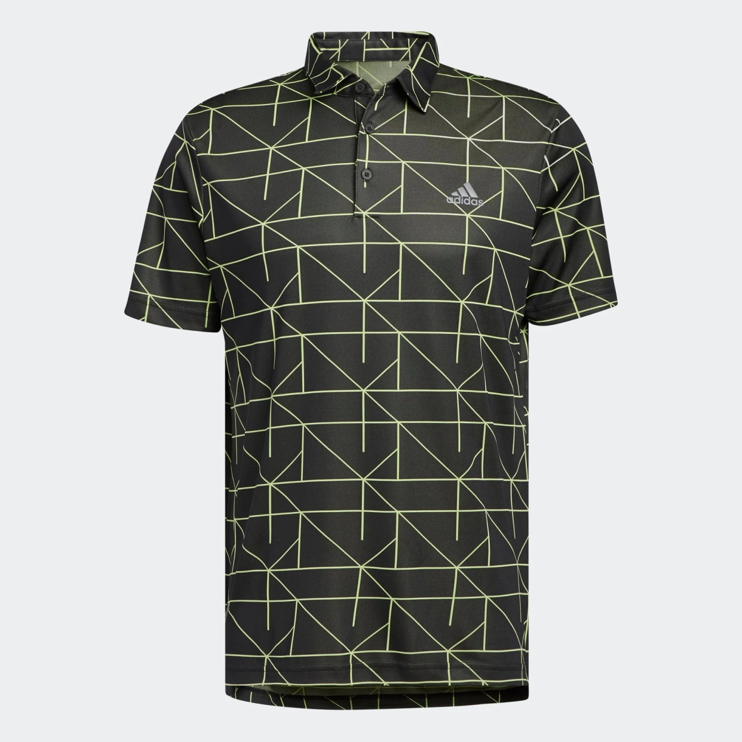 Adidas Gents JACQUARD POLO SHIRT BLACK/PULLIM 3 Adidas Gents JACQUARD POLO SHIRT BLACK/PULLIM