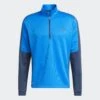 Adidas Gents Colour Block Quarter Zip BLURUS/CRENAV - SS22 -Elite Golf Shop HE5452 b2b012 plp