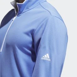 Adidas Light Weight Quarter Zip Blue Fusion -Elite Golf Shop HR8956 b2b152 pdp