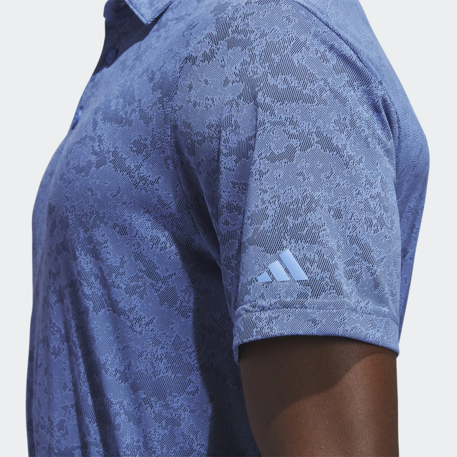 Adidas Golf Textured Jacquard Shirt Blue Fusion / Collegiate Navy 6 Adidas Golf Textured Jacquard Shirt Blue Fusion / Collegiate Navy - Image 4