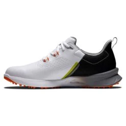 FootJoy Gents FJ Fuel Shoes White Black Orange -Elite Golf Shop P 55443FOOTJOYSHOESWHITEBLACKORANGEGENTS 2 L