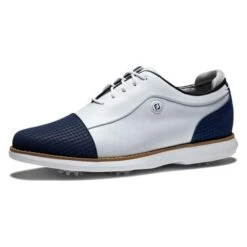 FootJoy Ladies FJ Traditions Shoes White - Navy -Elite Golf Shop P 97915FOOTJOYSHOESWHITENAVYLADIES 16 L