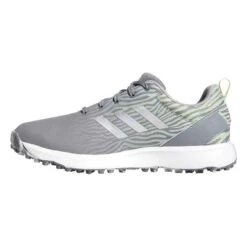 Adidas Ladies S2G Spikeless Lace Shoes Grey Three - Silver Met - Almost Lime -Elite Golf Shop P GZ3911ADIDASSHOESGREYSILVERLIMELADIES 2 L
