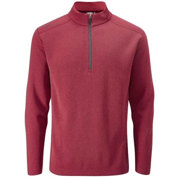 PING RAMSEY 1/2 ZIP FLEECE TOP Red Marl 3 PING RAMSEY 1/2 ZIP FLEECE TOP Red Marl