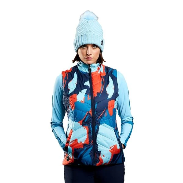 Ping Ladies Cece Padded Reversible Vest Navy Multi - Aquatic 5 Ping Ladies Cece Padded Reversible Vest Navy Multi - Aquatic - Image 3