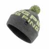 Ping Logo II Bobble Hats Grey Marl /Green 2 Ping Logo II Bobble Hats Grey Marl /Green -Elite Golf Shop P03529 PING LOGO BOBBLE 11 GREY MARL GREEN FRONT