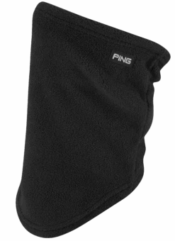 Ping Logo Neck Warmer II Black -Elite Golf Shop P03562 PING NECK WARMER 2 BLACK FRONT 1