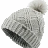 Ping Ladies Shannon Bobble Beanie Silver 2 Ping Ladies Shannon Bobble Beanie Silver -Elite Golf Shop P93602 SHANNON SILVER FRONT 1