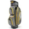 Powakaddy DLX-Lite Cart Bag Gunmetal Yellow -Elite Golf Shop PW22A0304001 L