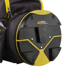 PowaKaddy X-Lite Bag Black/Titanium /Yellow -Elite Golf Shop PowaKaddy Cart Bag Base X Lite Yellow