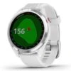 Garmin Approach S42 Watch Steel/White -Elite Golf Shop S42001 L