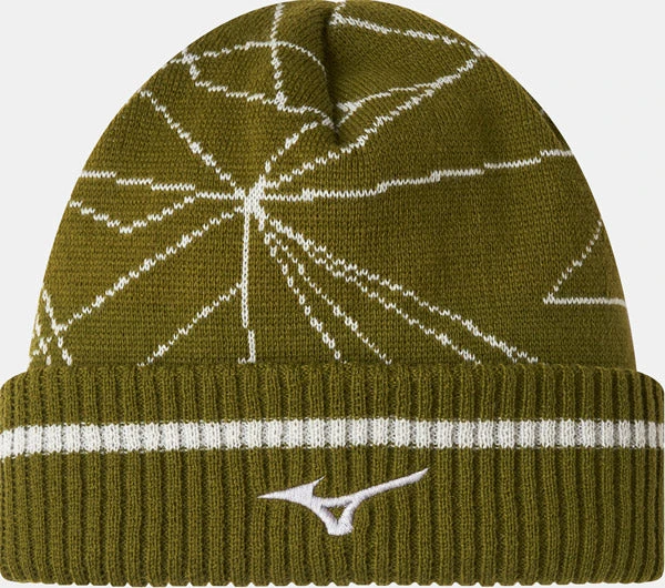 MIZUNO BREATH THERMO GRAPHIC BEANIE OLIVE 3 MIZUNO BREATH THERMO GRAPHIC BEANIE OLIVE