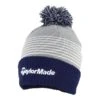 TaylorMade Bobble Beanie Grey /Navy/ White -Elite Golf Shop TA20H0308001 L