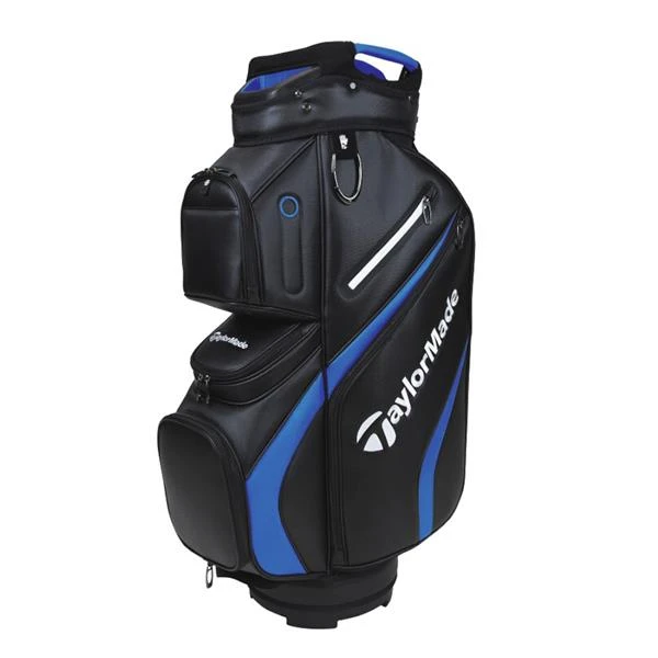 TaylorMade Deluxe Cart Bag Black Blue 3 TaylorMade Deluxe Cart Bag Black Blue