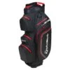 TaylorMade StormDry W/P Cart Bag Black Red 2 TaylorMade StormDry W/P Cart Bag Black Red -Elite Golf Shop TA21A0303001 L