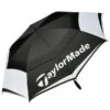 TaylorMade64" Double Canopy Umbrella Black - White -Elite Golf Shop TA7H501BLKWHOS L