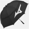 Mizuno Tour Twin Canopy Umbrella Black - White -Elite Golf Shop UMB19P002 L