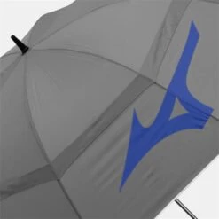 Mizuno Tour Twin Canopy Umbrella Grey - Blue -Elite Golf Shop UMB19P004 1 L