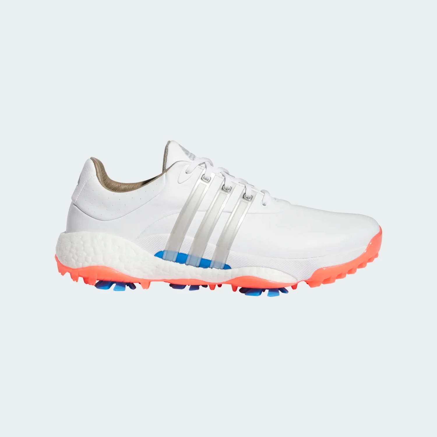 Adidas Tour 360 22 Ladies Golf Shoes - White/Silver/Turbo 3 Adidas Tour 360 22 Ladies Golf Shoes - White/Silver/Turbo