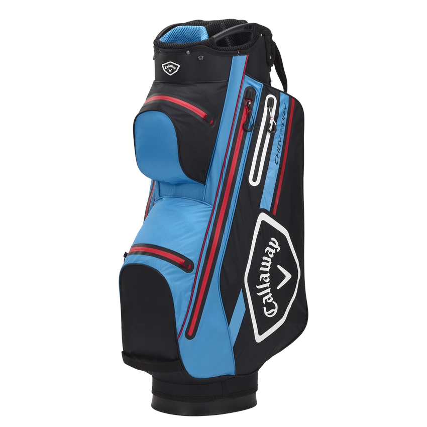 Callaway Chev Dry 14 Golf Cart Bag - Black/CYAN/Fire Red 3 Callaway Chev Dry 14 Golf Cart Bag - Black/CYAN/Fire Red