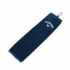 Callaway Tri-Fold Towel 16"x21" Navy -Elite Golf Shop callaway trifold towel navy