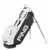 Ping Tour Black/White Double Strap Hooferlite 201 Carry Bag -Elite Golf Shop download hoofer lite tour blackwhite 3821