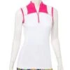 EP New York Ladies SLEEVELESS COLOR BLOCKED ZIP MOCK POLO W/ SHIRRED MESH BACK DETAIL -Elite Golf Shop download 16