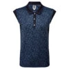 Footjoy Ladies Cap Sleeve Print Golf Polo Shirt - Navy -Elite Golf Shop fj sleeveless ladies print polo navy 1 1024x1024 0c36e66d af6f 4332 a640 c9d57333a3a6