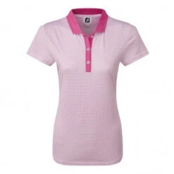 Footjoy Ladies MicroDot Golf Polo Shirt - Pink