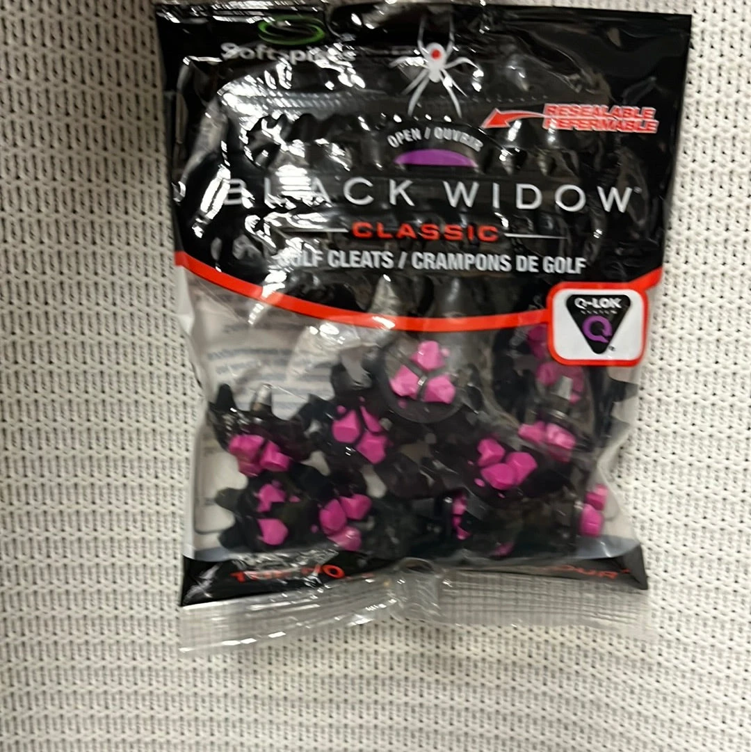 Soft Spikes Black Widow Cleats Q-LOK Fastening System 3 Soft Spikes Black Widow Cleats Q-LOK Fastening System