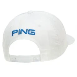 Ping Classic Lite Golf Cap White/Blue -Elite Golf Shop ping classic lite golf cap back view 35980 06 1 1
